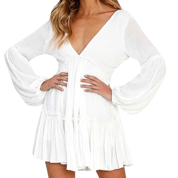 amazon all white dresses