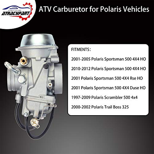 Atracypart Carburetor Carb For 01 05 10 12 Polaris Sportsman 500 4x4 Ho 1997 09 Polaris Scrambler 500 4x4 00 02 Polaris Trail Boss 325 Pricepulse