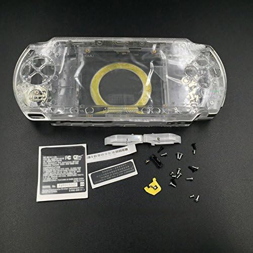 Amazon Com Housing Case Shell With Buttons Screwdrivers For Sony Psp 1000 1001 Clear Computers Accessories