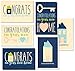 36 Pack House Warming Congratulations On Your New Home Greeting Cards, 6 Unique Style Designs, Bulk Box Set Variety Assortment, Envelopes Included, 4 x 6 Inches primary