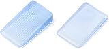 QWORK 16 Pcs Furniture Leveling Wedges Transparent Non-Slip Shims 5/10mm view 2