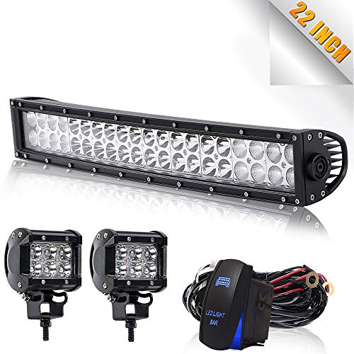 22" Curved Led Light Bar TURBOSII DOT Approved
