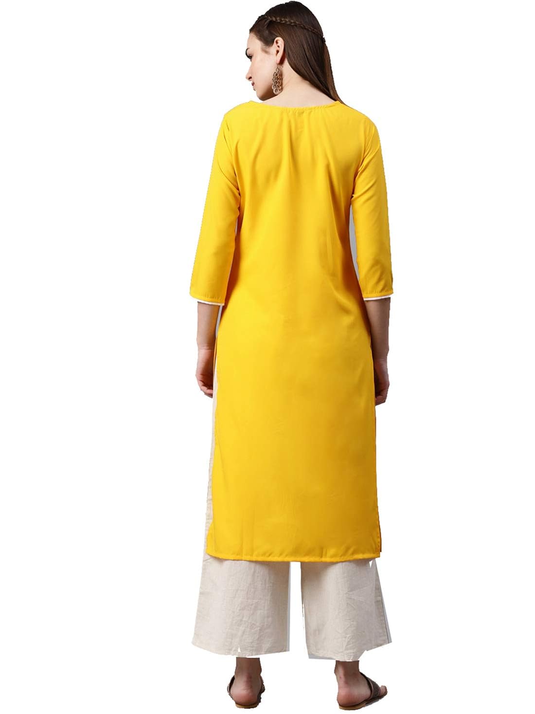 vaamsi crepe digital printed kurti(vpk1569_yellow_free size)