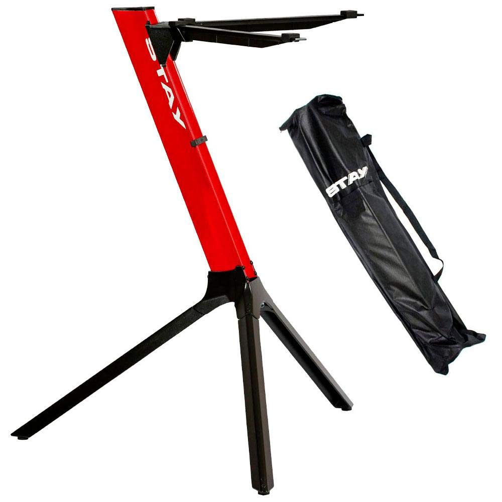 STAY - Single Tier Compact Keyboard Stand with Bag - Red