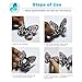 CYWLIFE Wall Decals Stickers Art 3D Butterfly 60PCS 5 Colors, “No Fall Off” Vinyl Wallpaper Home Decor for Kids Living Room Bedroom Kitchen, Removable Crafts Wall Decoration