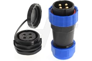 HANGTON CONNECT HangTon HE29 Circular Plug & Panel Socket Quick Disconnect Waterproof Aviation Connector 29mm (4 pin)