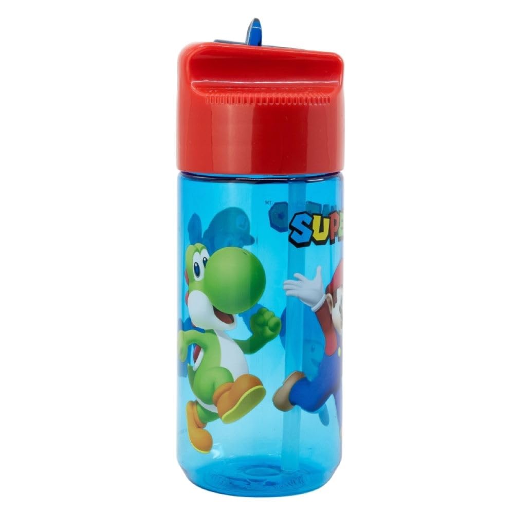 OM SUPPLIES Characters Childrens Tritan Reusable Drinking Bottle 430ml - Holiday, Back to School Lunch Kids BPA free Plastic (Mar)