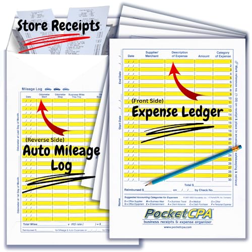 PocketCPA Receipts Organizer & Expense Envelopes. AllinOne Receipt