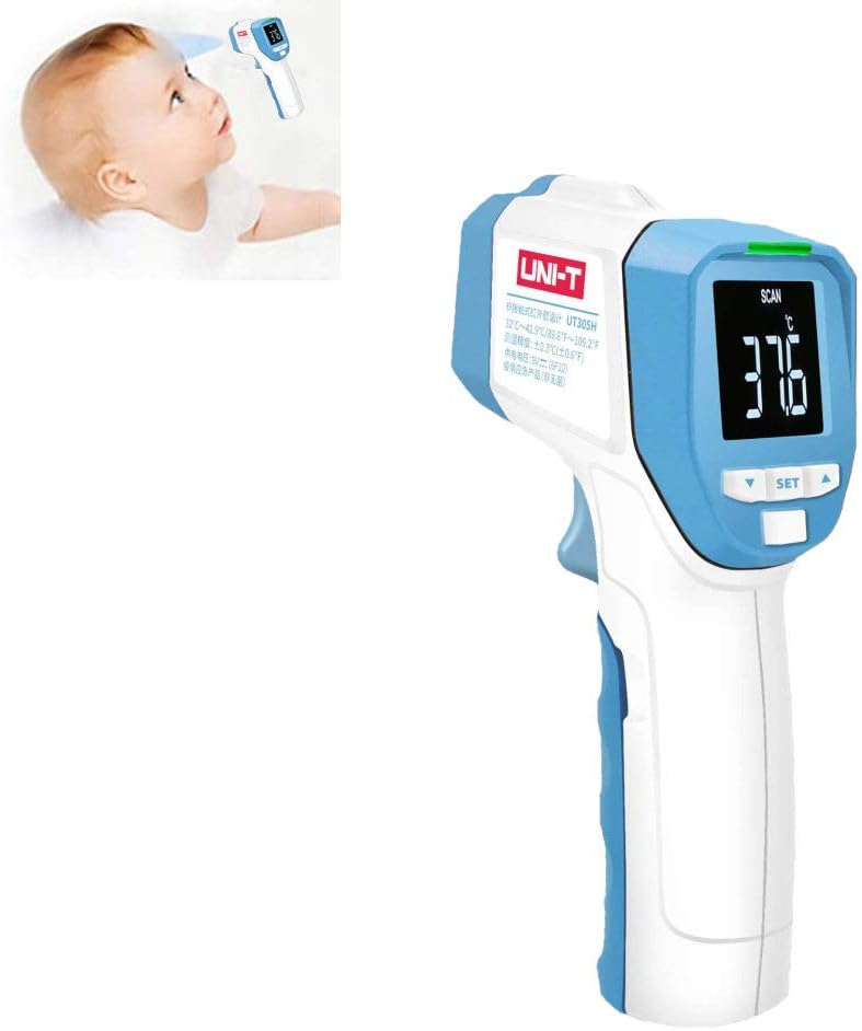 Infrared Thermometer Gun, Non Contact Digital Thermometer Medical Forehead Thermometer Fever Temperature Measure Tool Termometro Screen Display For Kids And Adults,AC305