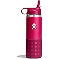 HYDRO FLASK Kids Water Bottle Jr. Stainless Steel Insulated With Straw Cap for Water, Milk, Juice, School, Camp, Sport, Play and Lunch, Easy to Clean, Leak-Resistant