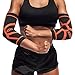 Mava Sports Elbow Compression Sleeve Support for Weightlifting, Pain Recovery, Tendonitis, Gym Workouts and Arthritis - Made with Strong Elastic Fabric Material for Men and Women (Orange - Medium)