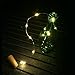 iGopeaks 6 Pcs Fairy String Lights Battery Operated Cork Lights for Wine Bottles Bottle DIY, Bedroom, Party, Table Decor, Christmas, Halloween, Wedding Centerpieces - Warm White