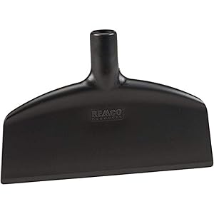 Remco 29119 Black Beveled Nylon Blade Stiff Floor Scraper, 6.75