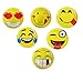 60 Emoji Party Paper Plates 7 Inch Emoji Fun Party Supplies and Party Favors. Pack of 60 Yellow Emoji Themed Smile Faced Dessert Plates.
