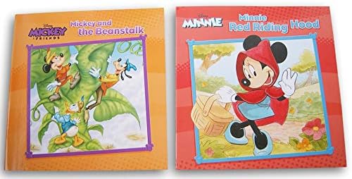 Mickey and The Beanstalk/ Minnie Red Riding Hood - Fairy Tales Storybook Bundle of 2