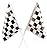 Racing Party Favor Pack 120 pc Kid's Race Car Birthday (24 Mini Checkered Flags, 12 Rubber Bracelets, 72 Tattoos, 12 sticker sheets, Bonus Bag)