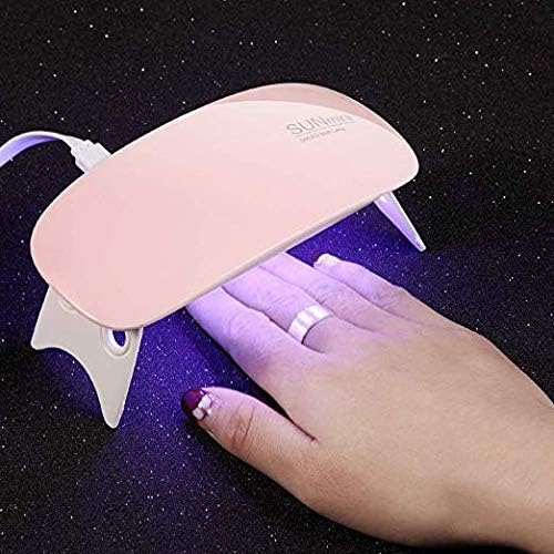ANVA SUNmini 6W LED UV Nail Polish Dryer Curing Lamp Light Portable for Gel Based Polishes Manicure/Pedicure Nail Art,Nail Lamp(Multi Color)