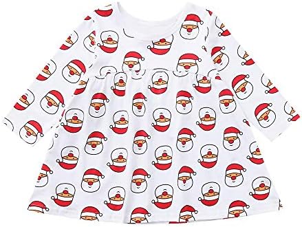 Baby Christmas Clothes HEHEM Infant Toddler Baby Girls Cartoon Christmas Santa Xmas Dresses Outfits