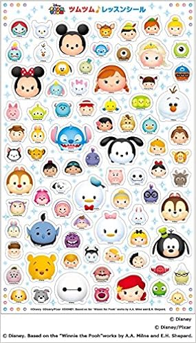 ディズニー ツムツム レッスンシール ホワイト 10枚入り 本 通販 Amazon