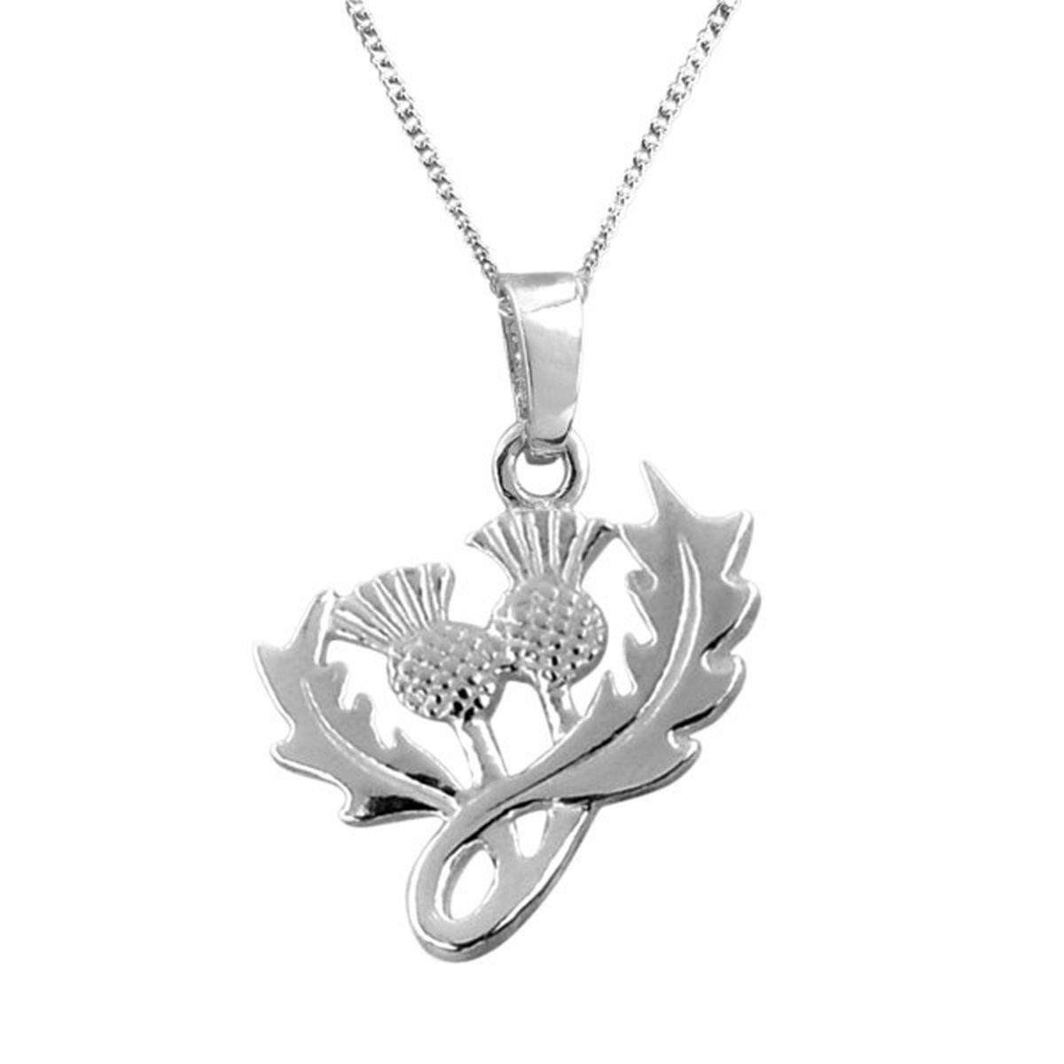 SCOTTISH THISTLE SILVER PENDANT