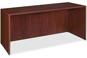 Lorell Credenza Shell, 72 by 24 by 29-1/2-Inch, Mahogany