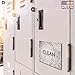 KIWE HOME Double Sided Dishwasher Magnet - Clean Dirty Reversible Flexible Flip 3x4 inch Big Size Flipside Black and White Simple Design Perfect Kitchen Addition Premium Flip Sign Indicator