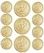 Polished Gold Finished Metal Blazer Button Set ~King's Golden Crown~ 11-Piece Set of Shank Style Fashion Buttons for Single Breasted Blazers, Sport Coats, Jackets & Uniforms ~ METALBLAZERBUTTONS.COM