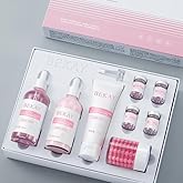 R RadiantRise Refreshing & Moisturizing 8-Piece Sakura Skin Care Set and Kit for Women Christmas Gift Valentine's Day Gift