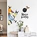Ikeelife® Door Murals Cartoon Animal Decals Door Wall Sticker Cabinet Wallpaper Mural DIY Home Decor Poster Decoration Dogs 68X75Cm/26.8X29.6
