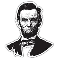 olyaprint Abraham Lincoln Politics Portrait Vinyl Decal Bumper Sticker, 3