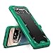 Zizo Proton 2.0 Series Compatible with Samsung Galaxy Note 8 Case Military Grade Drop Tested with Tempered Glass Screen Protector Green Black