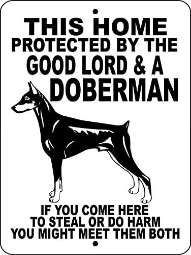 DOBERMAN ALUMINUM GUARD DOG SIGN 1275 9"x12" ALUMINUM "ANIMALZRULE ORIGINAL DESIGN - "NO ONE ELSE IS AUTH0RIZED TO SELL THIS SIGN" (Any one else selling this sign is selling a CHEAP COPY)