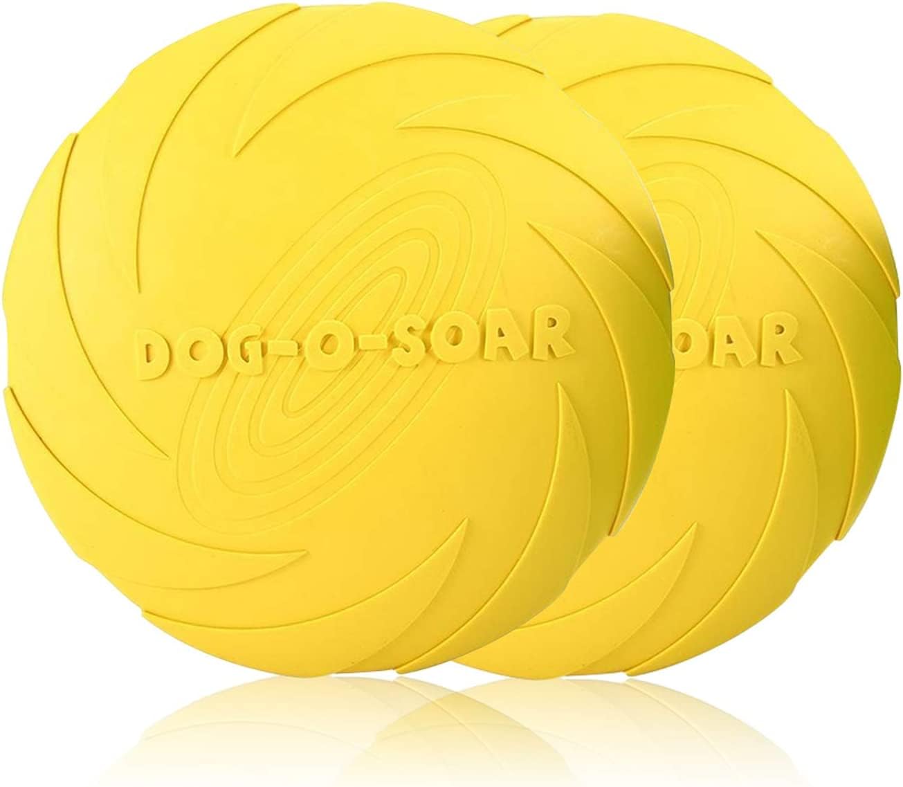 PETCUTE Dog Frisbee Dog flying Disc interactive Toy for dog Dogs Training frisbee 2 Pieces ø 20 cm