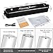 Vacuum Sealer, GEEDIAR Food Vacuum Sealer Machine, Compact Automatic Vacuum Sealing System for Dry & Moist Foods Preservation and Storage Including 15 Sealer Bags, Black
