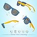 RIVBOS Rubber Kids Polarized Sunglasses With Strap Glasses Shades for Boys Girls Baby and Children Age 3-10 RBK023 （Blue）