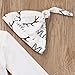 Baby Boy Girl Suit for Baby Shower Deer Print Long Sleeve Romper+Long Pants+Hat (3-6months, New to The Crew)