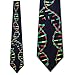 Three Rooker DNA Replicating tie Biology Ties Science Neckties Mens Navy Neck tie