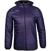 PUMA Mens Teamliga Padded Jacket Coats Jackets Outerwear Full Zip - Black