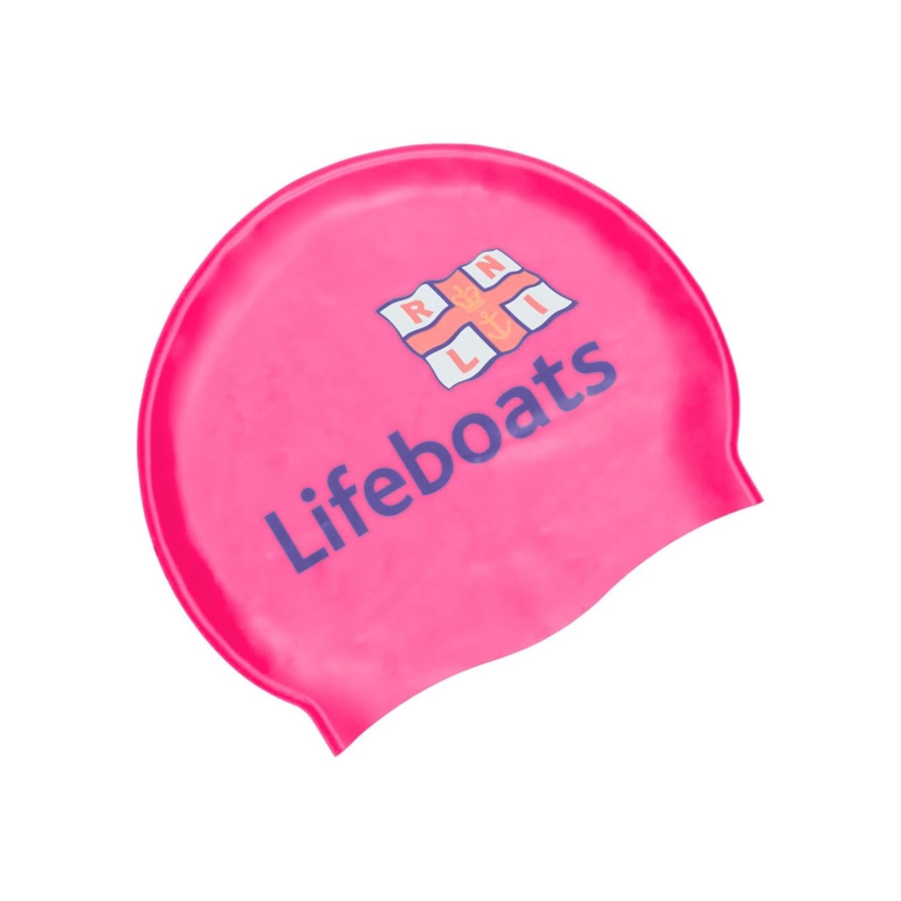 Zoggs Silicone Swim Cap, Adult Swimming Hat, Non-Slip Lining, Shaped Cap, Chlorine Resistant, Pink (One Size)