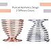 2 Pcs Sponge Holder, Rose Gold Sponge Drying Rack, (Beauty Sponge included) Blender Sponge Drying Stand, (Rose-Gold & Silver)