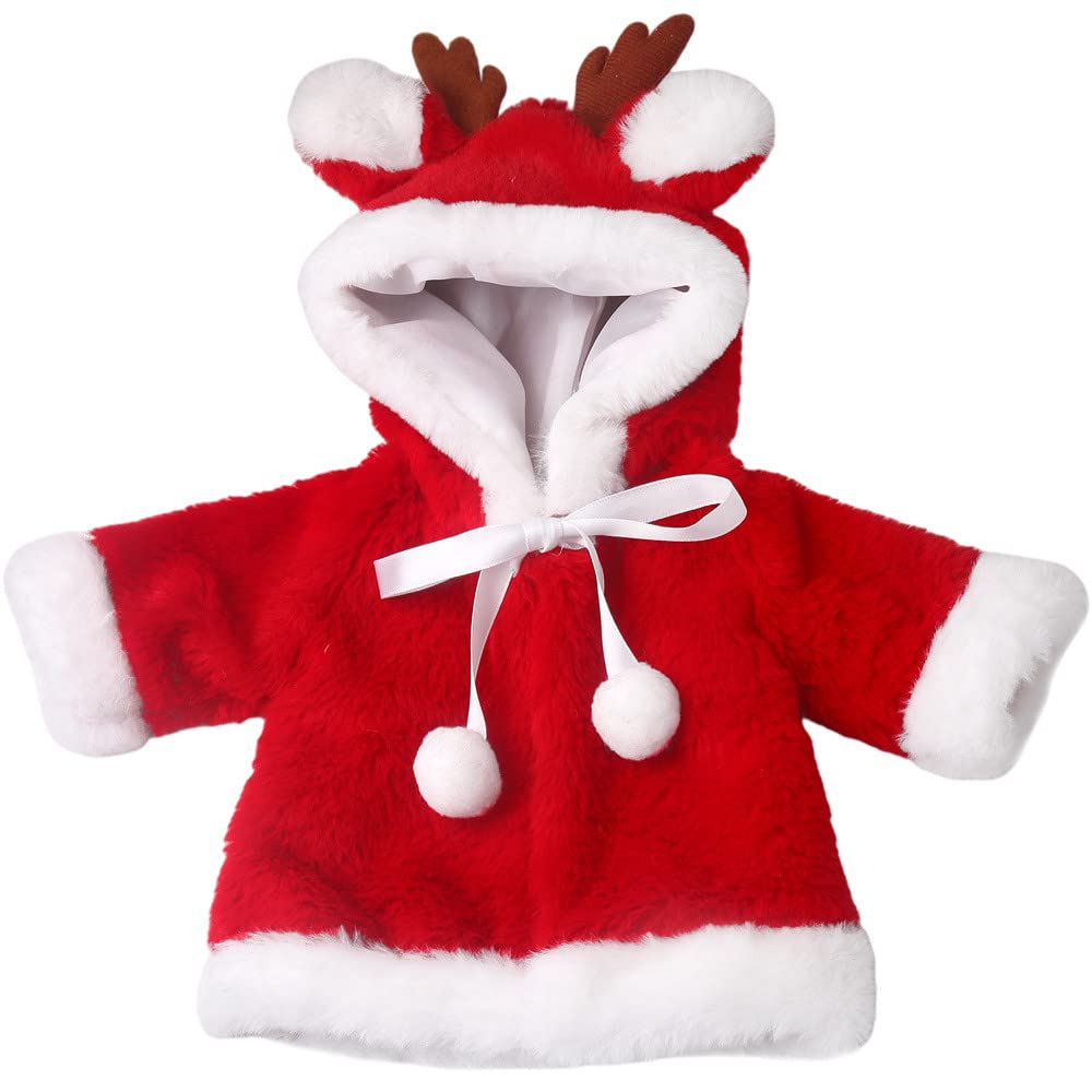DUORUIMI Doll Clothes Winter Christmas Cloak Coat Plush for American Girl Doll 18 inch