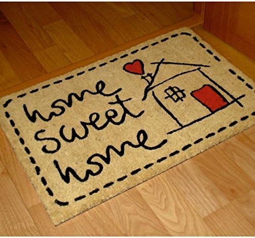 Koko Doormats Natural Coir Door Mat “Home Sweet Home”, 40 x 60 cm (Rectangular) - Image 3