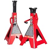 Torin Big Red Steel Jack Stands: 6 Ton (12,000 lb) Capacity, 1 Pair