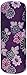Japanese Floral Print Flowers Purple Eyeglasses / Sunglasses Hard Shell Case