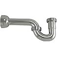 P Trap 1 1/4 OD PVC, Chrome Plated