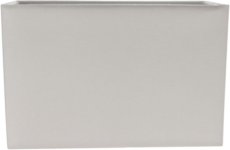 Contemporary and Stylish Dove Grey Linen Fabric Rectangular Lamp Shade for Wall Ceiling or Table