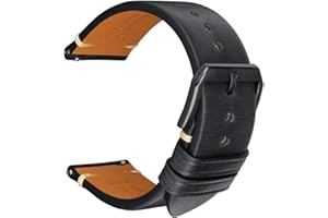 REZERO Quick Release Watch Band, Top Grain Leather Watch Straps, Italian Calfskin Watchbands Replacement 18mm 19mm 20mm 21mm 22mm 23mm 24mm for Men, Women