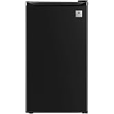 ARCTIC CHEF Mini Refrigerator-Freezer Compartment-Adjustable Thermostat Control-Reversible Doors-Ideal for Dorm, Office, RV, Garage, Apartment-Black, 3.2 CU.FT