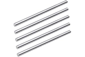 Feelers Aluminum Round Rod 5/16"(8mm) Diameter 6061 Aluminum Solid Stick for DIY Craft, 150mm Length, 5 pcs