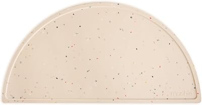 Mushie Silicone Placemat for Kids Non-Slip Vanilla Confetti 48 x 23 cm